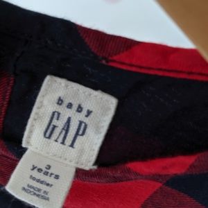 Baby Gap flannel dress 3T
